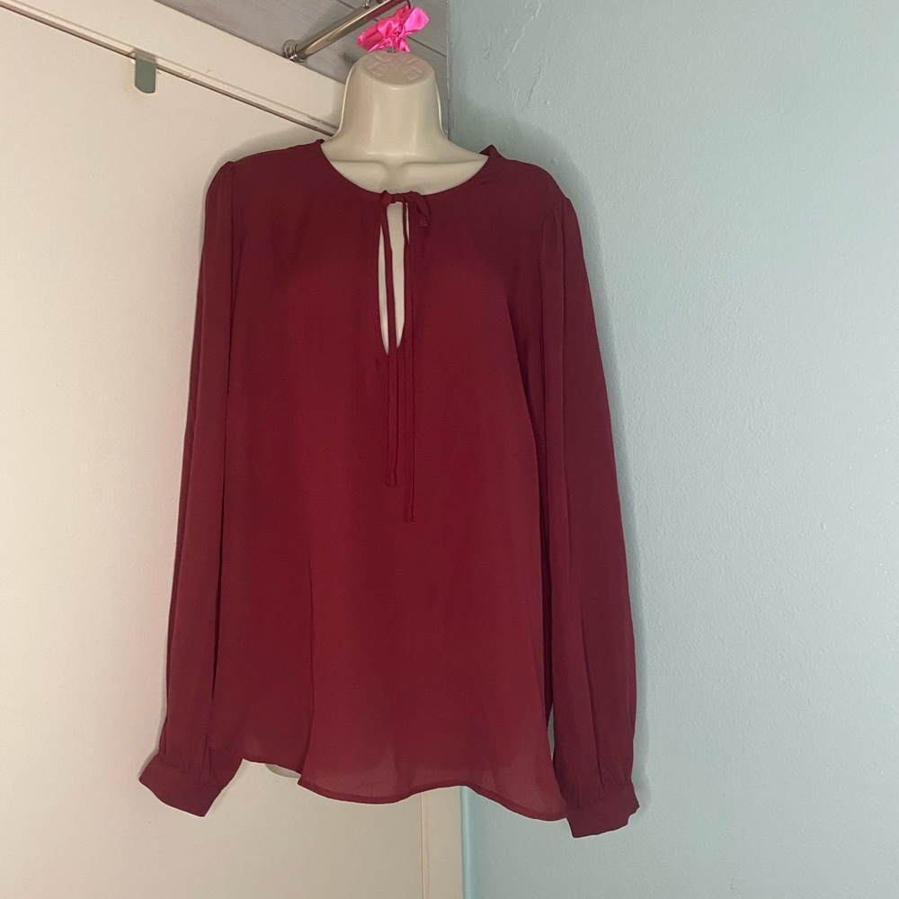 Forever 21 burgundy blouse